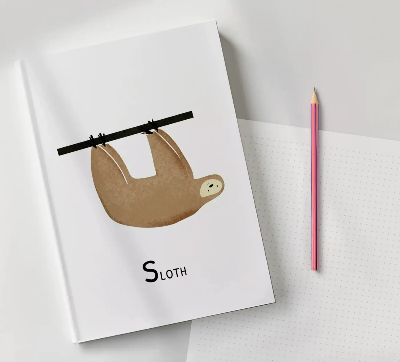 Sloth notebook by Little Flourishes