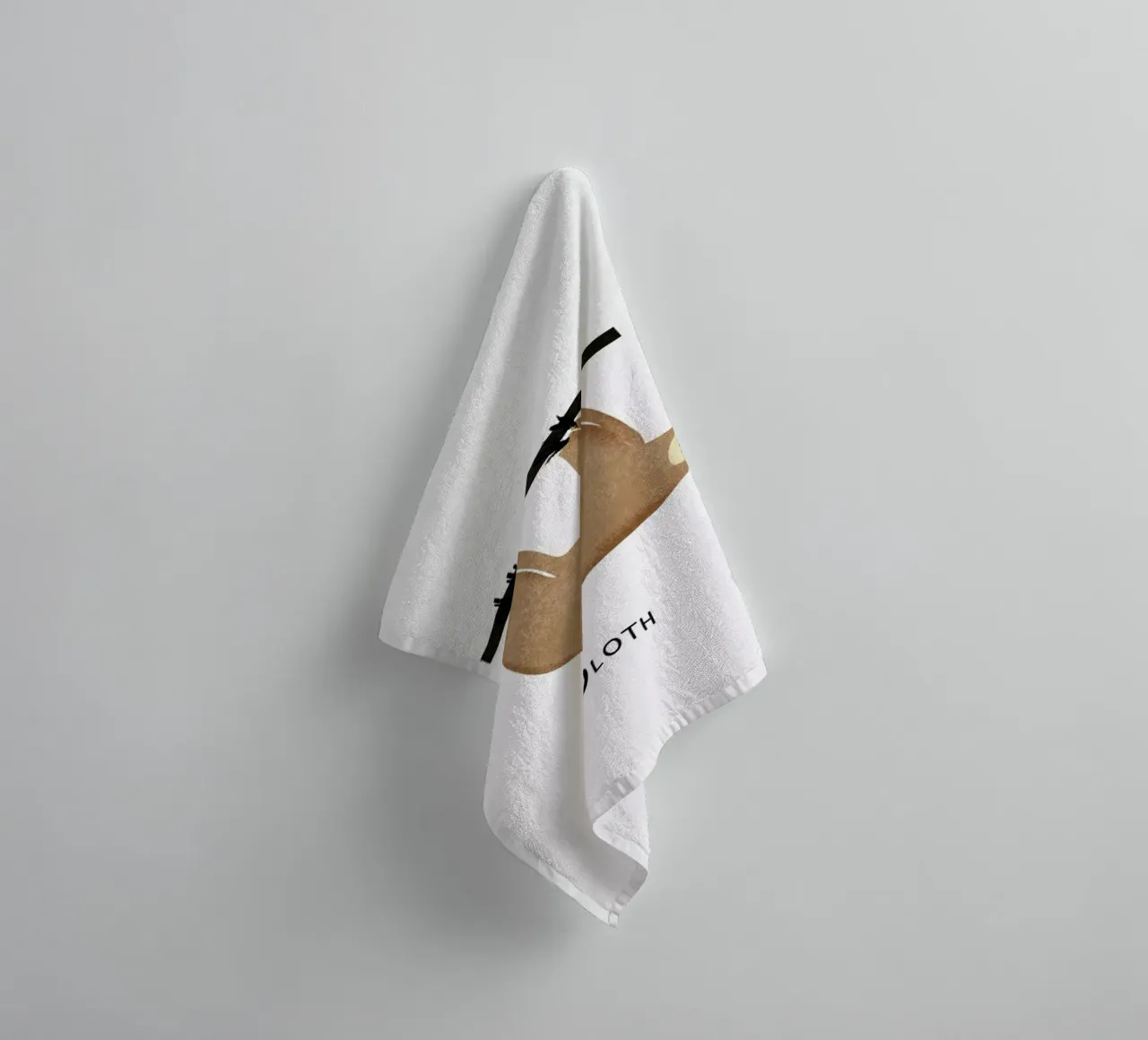 Sloth badhanddoek van Little Flourishes