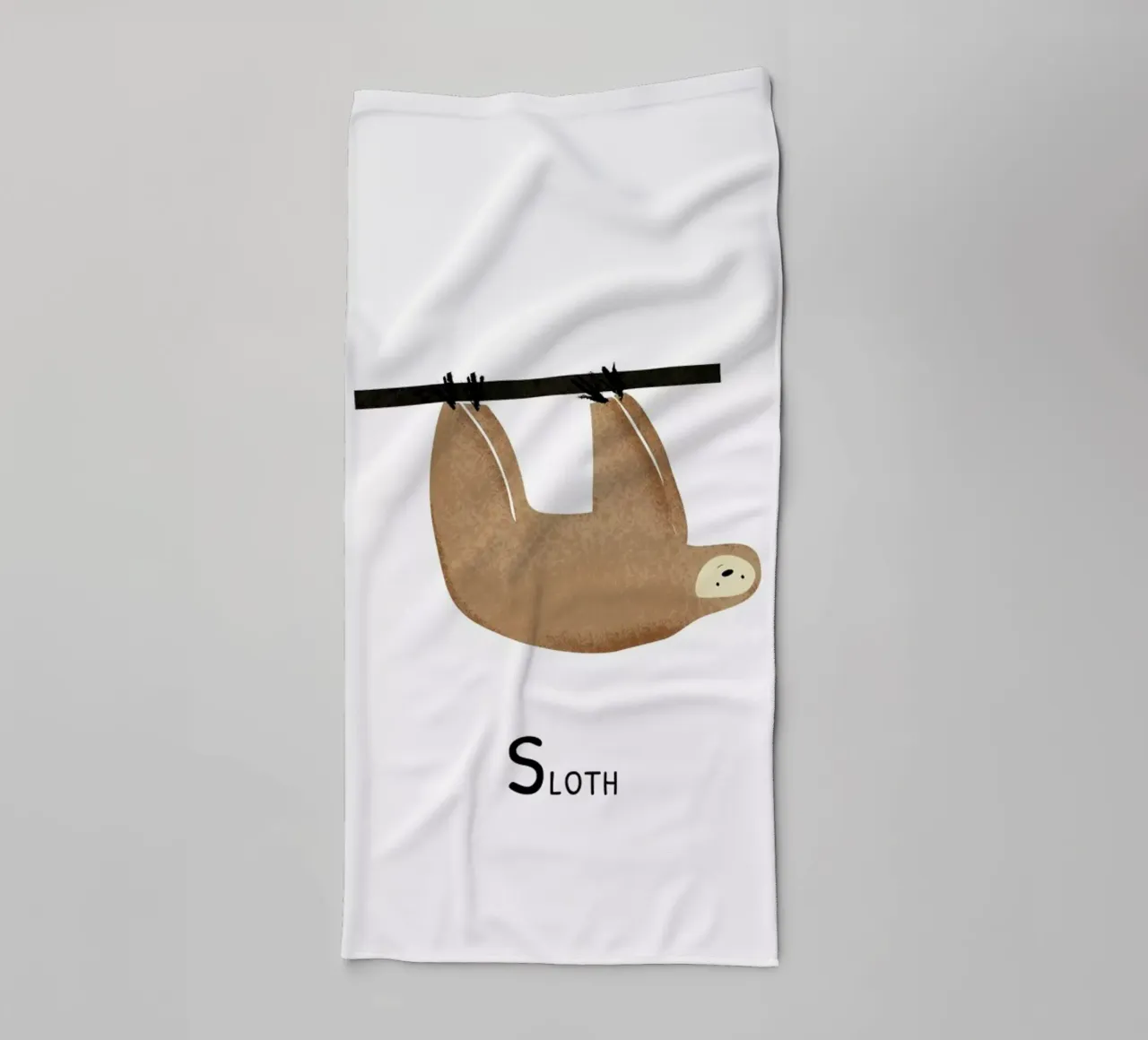 Sloth badhanddoek van Little Flourishes