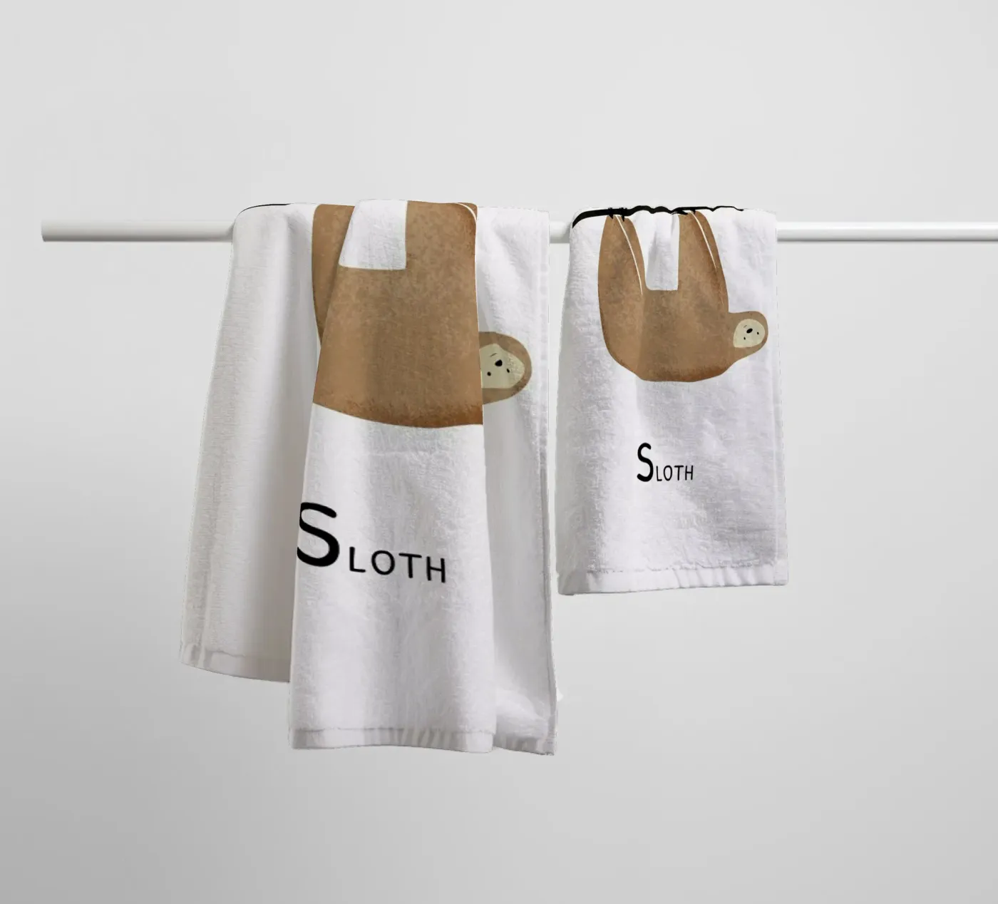 Sloth asciugamano da bagno da Little Flourishes