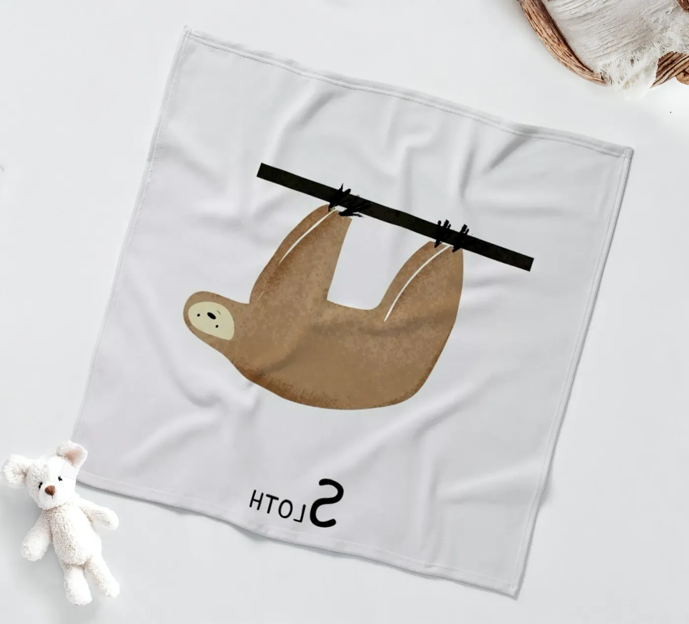 Sloth fleecedeken van Little Flourishes