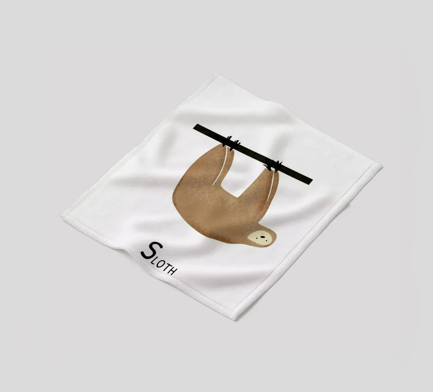 Sloth fleecedeken van Little Flourishes