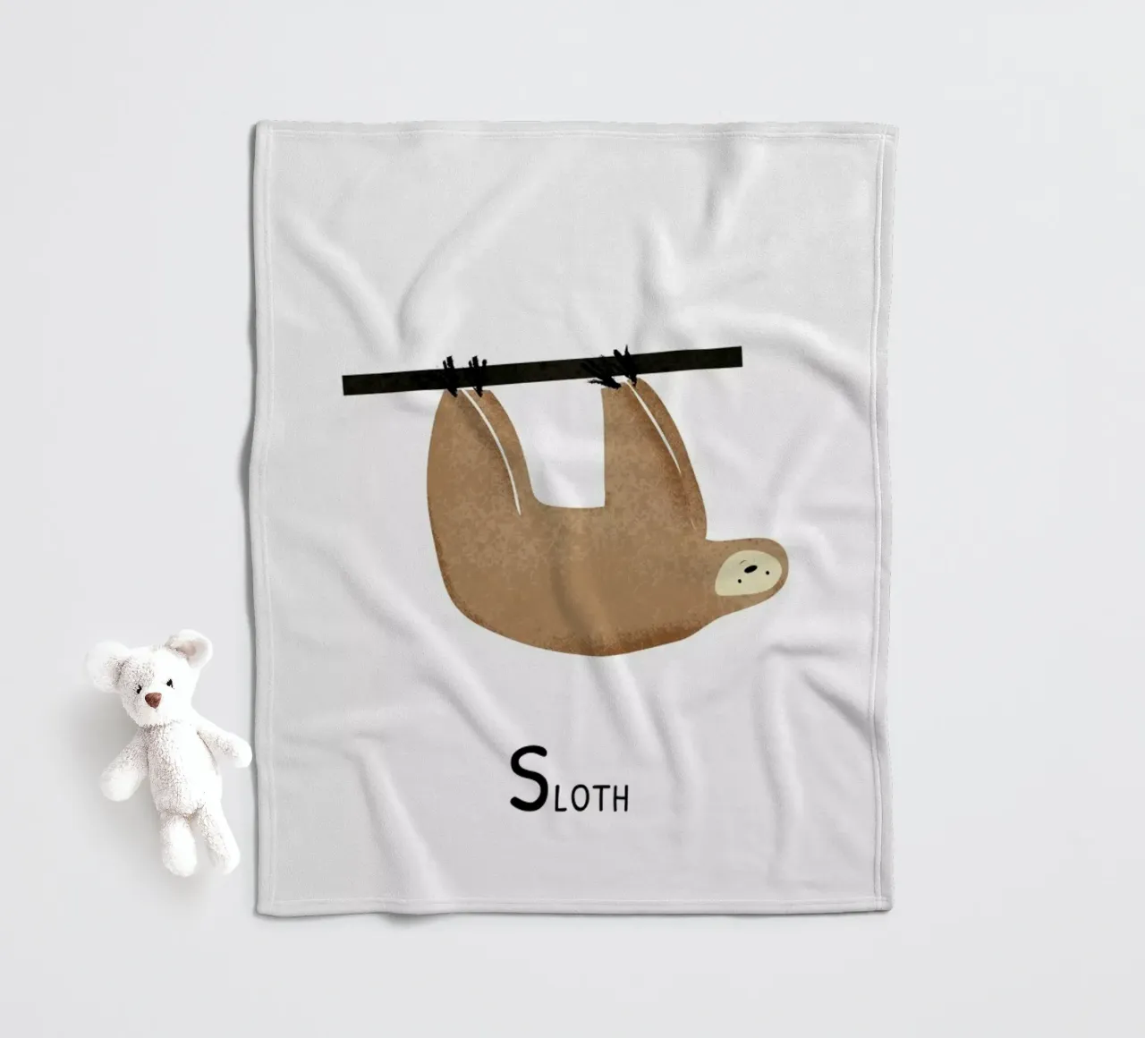 Sloth Fleecedecke von Little Flourishes