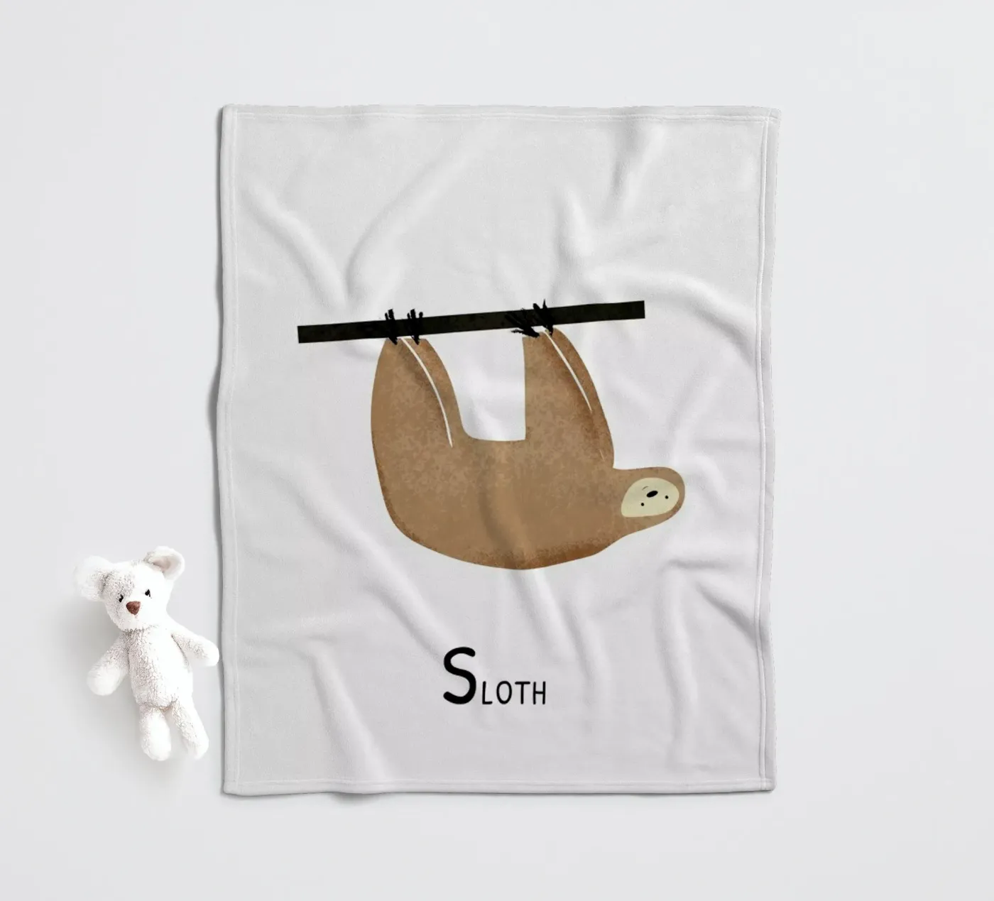 Sloth fleecedeken van Little Flourishes