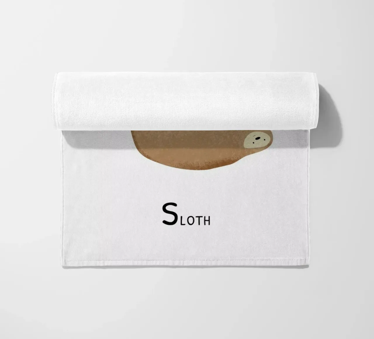 Sloth beach towel by Little Flourishes