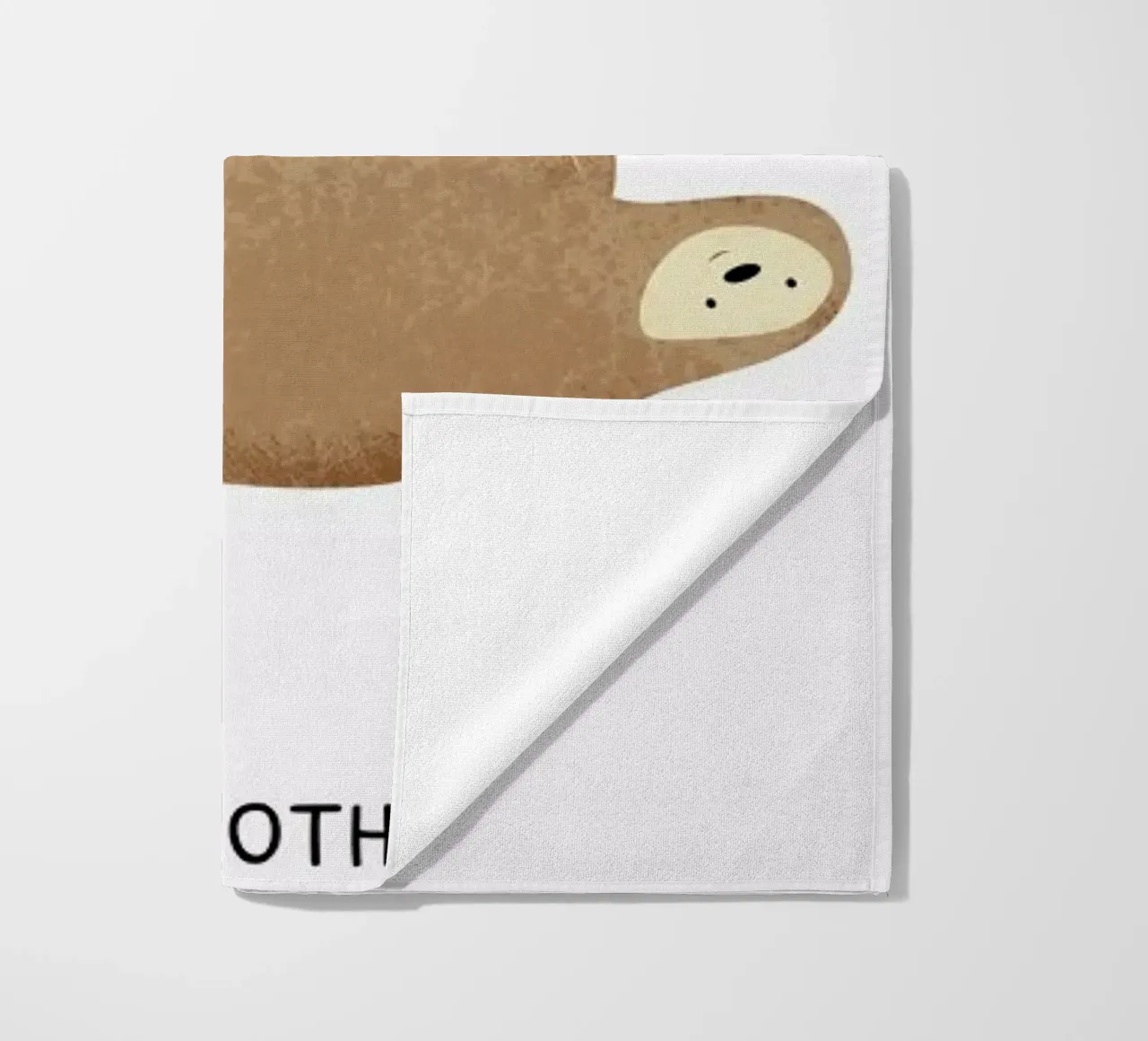 Sloth beach towel by Little Flourishes