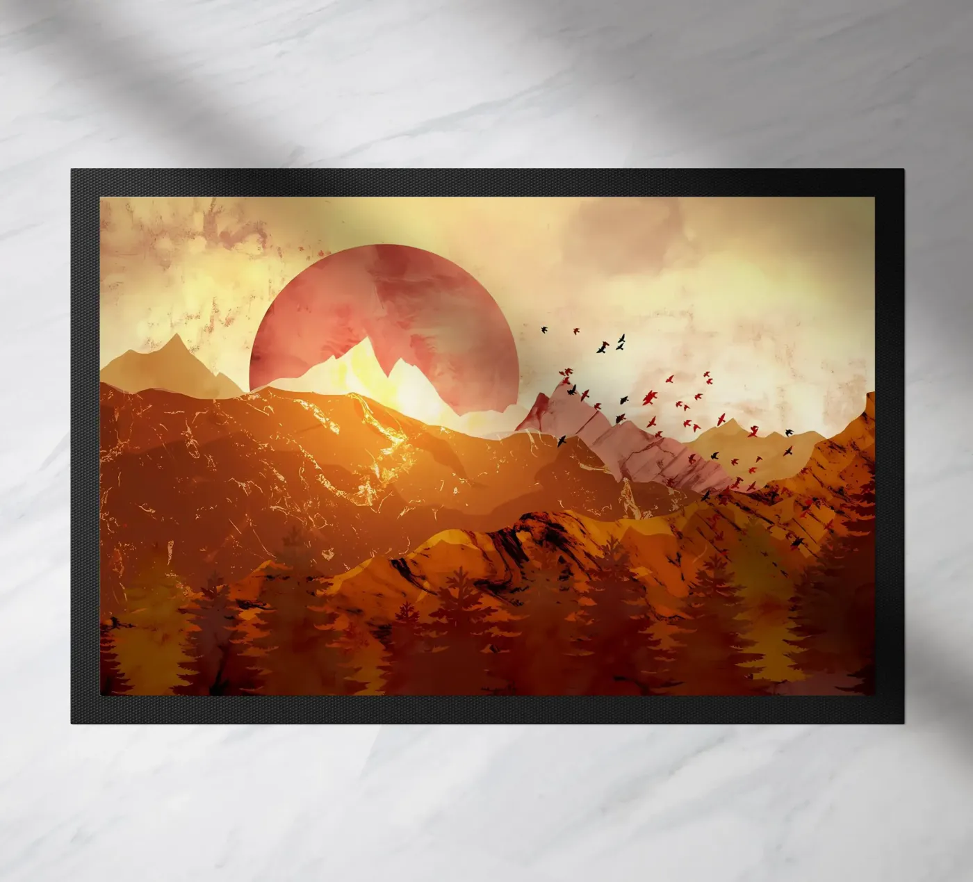 Summer Forest doormat by Albert S Jacob