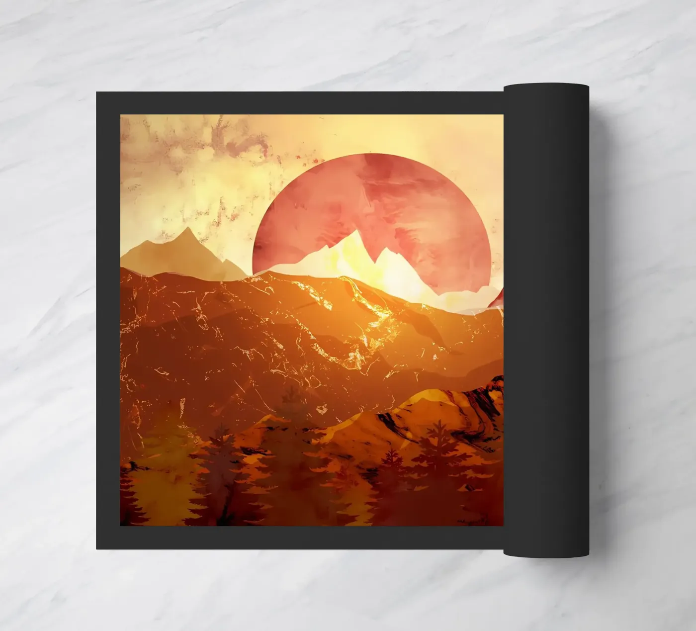 Summer Forest doormat by Albert S Jacob