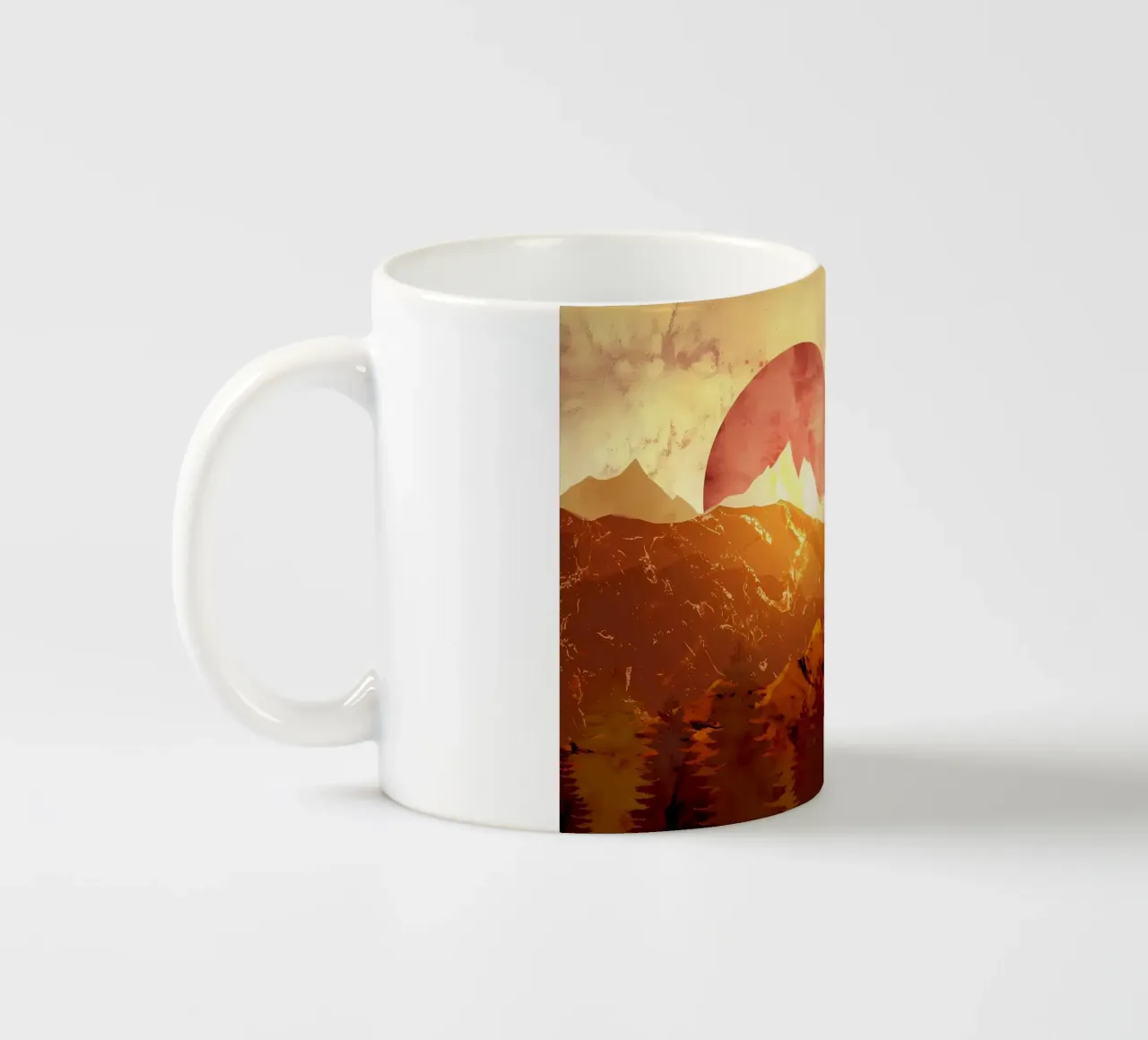 Foresta estiva tazza in ceramica da Albert S Jacob