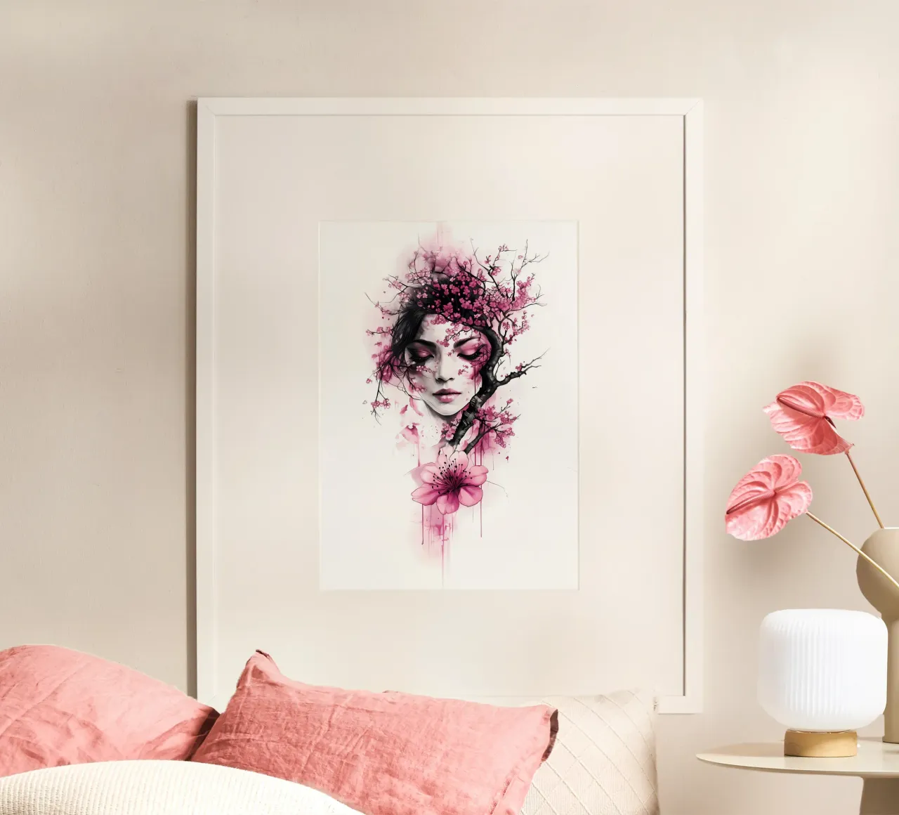 La donna dei fiori di ciliegio poster da Rebecca Clark Wyrick