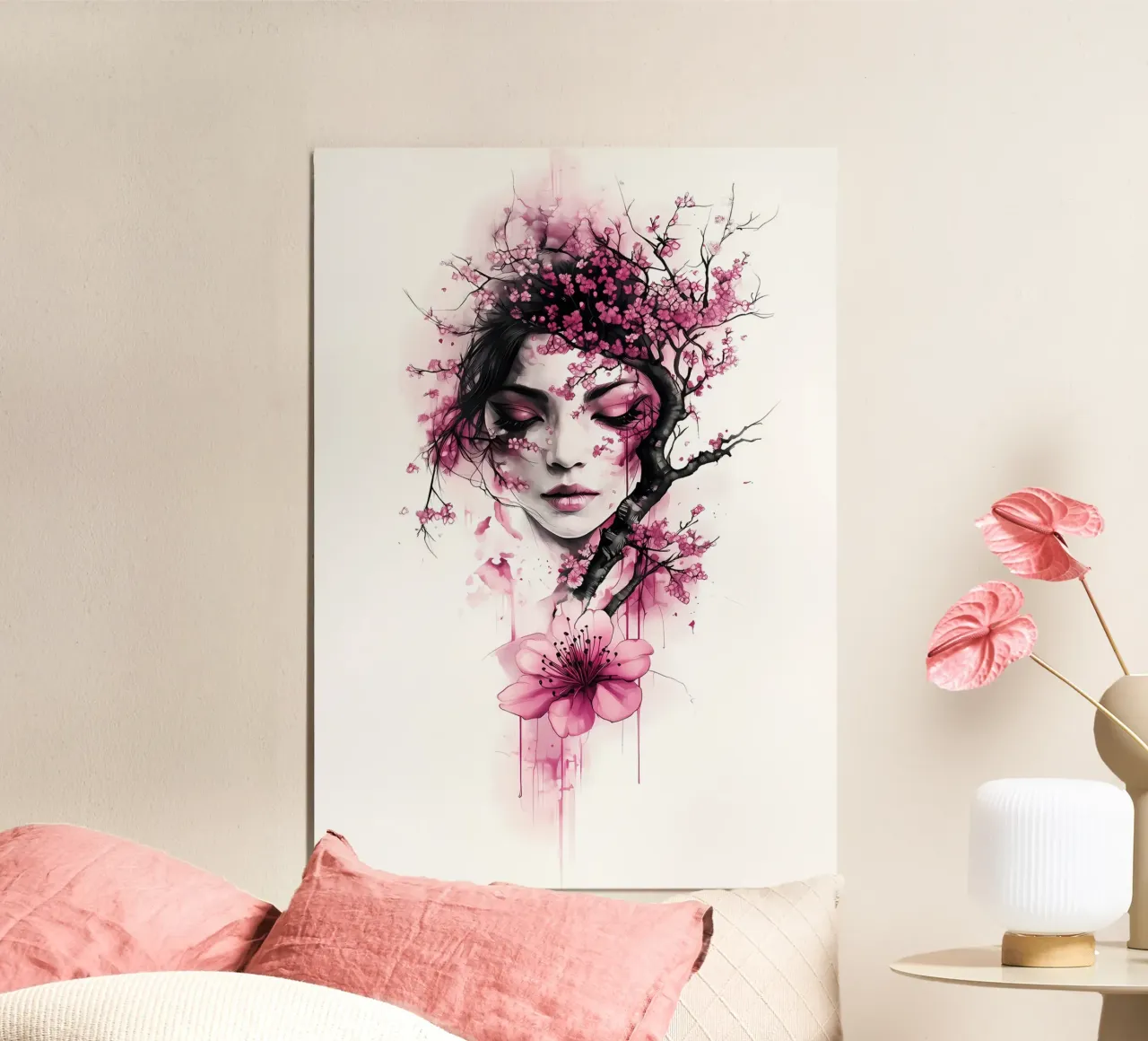 La donna dei fiori di ciliegio poster da Rebecca Clark Wyrick