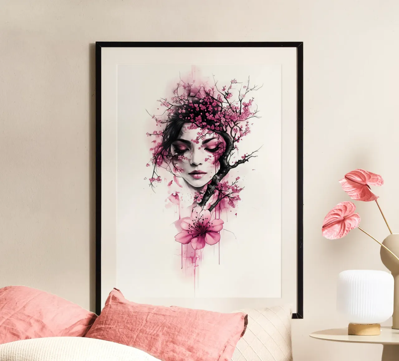 La donna dei fiori di ciliegio poster da Rebecca Clark Wyrick