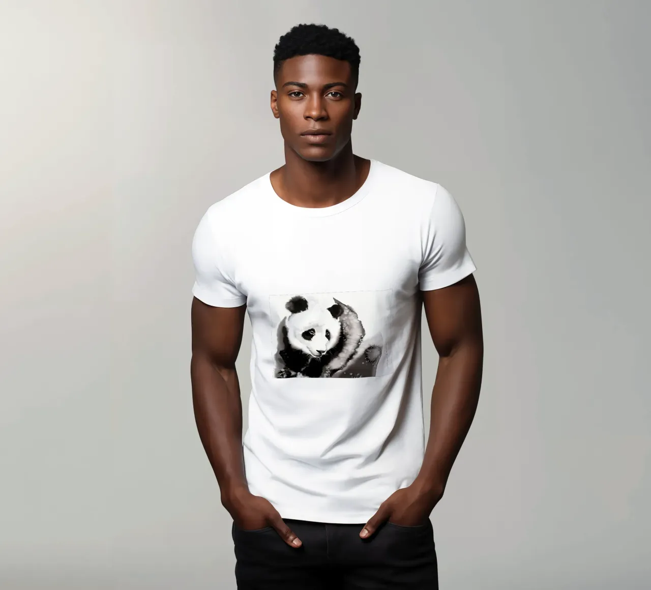 Panda accogliente2 t-shirt da James M Coyle