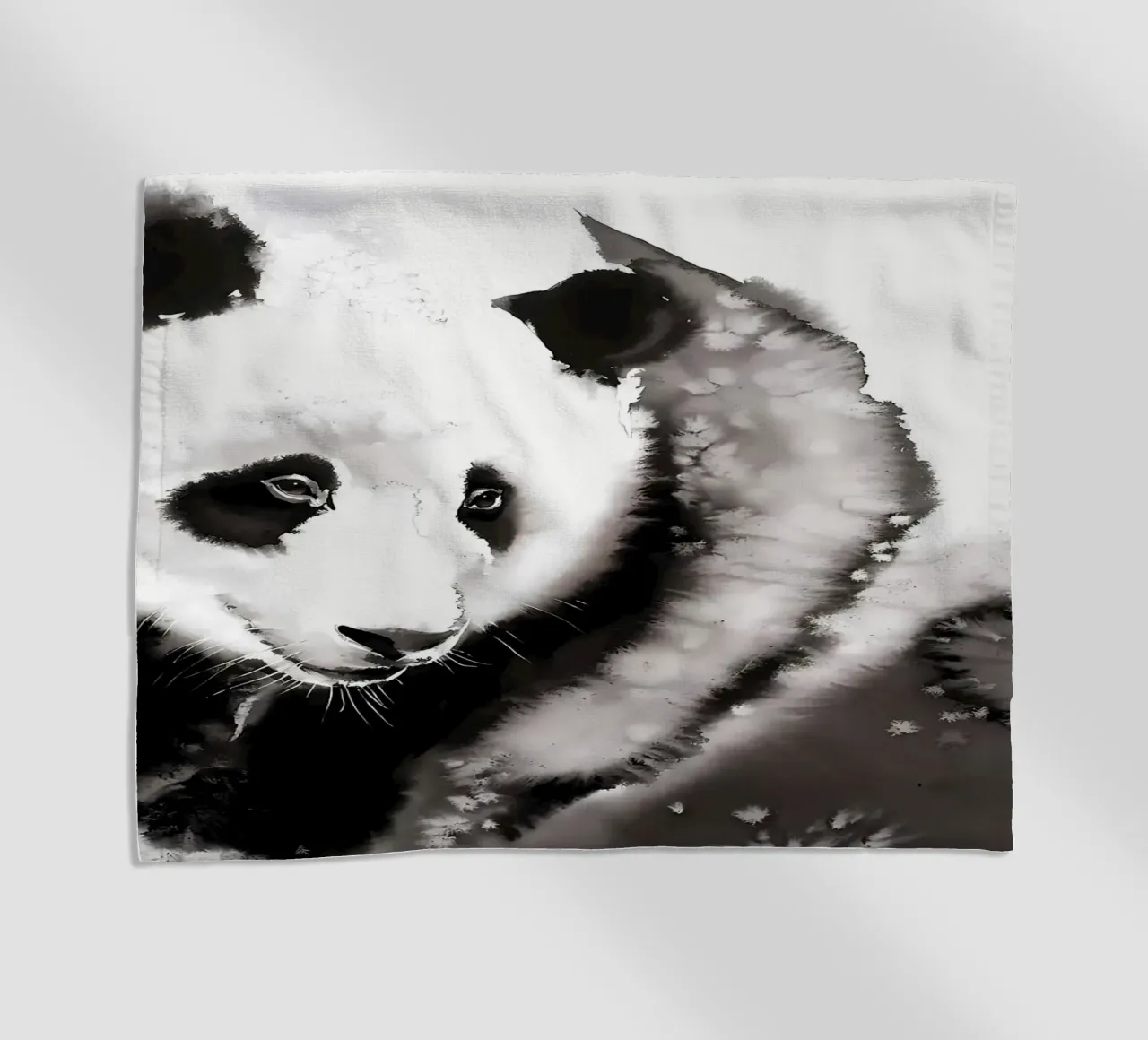 Panda accogliente2 telo mare da James M Coyle