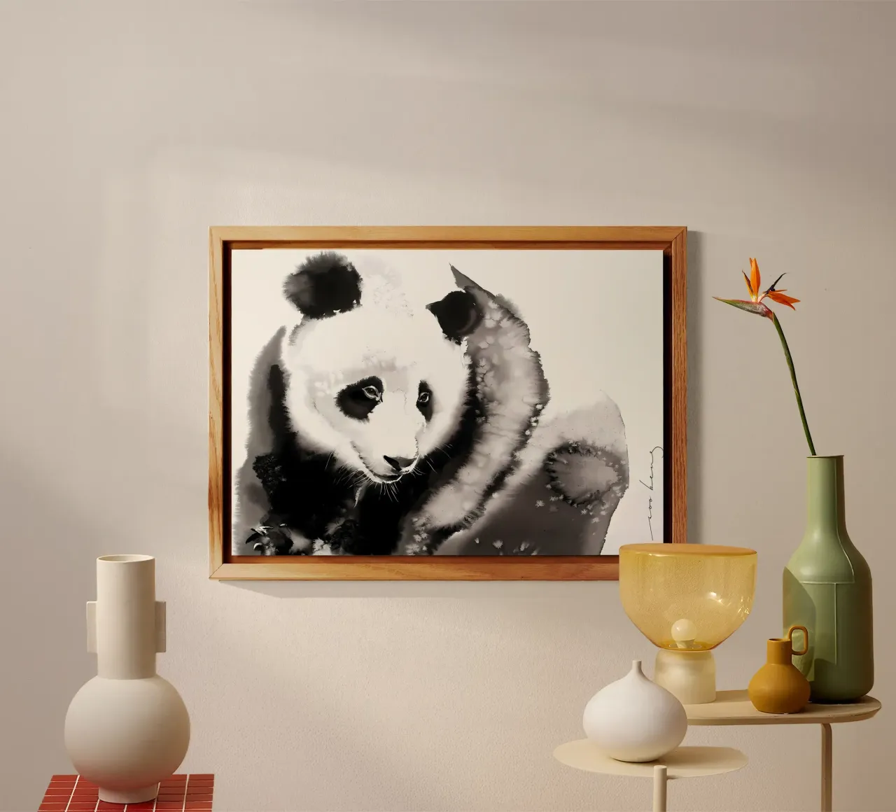 Panda accogliente2 alluminio dibond da James M Coyle