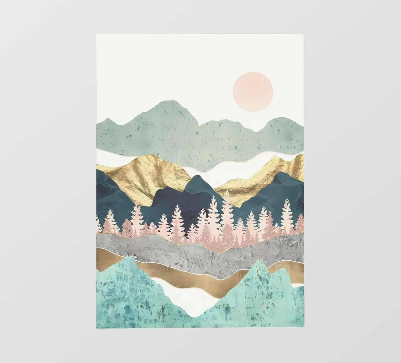 Le montagne d'oro di Re telo in pvc da Albert S Jacob