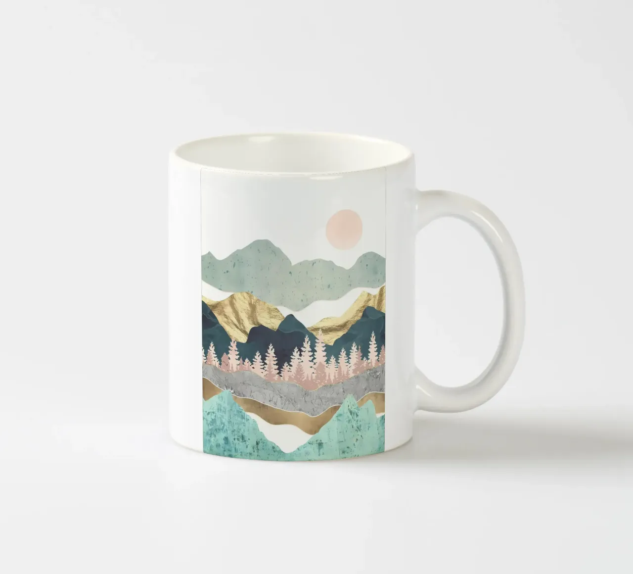 Le montagne d'oro di Re tazza in ceramica da Albert S Jacob