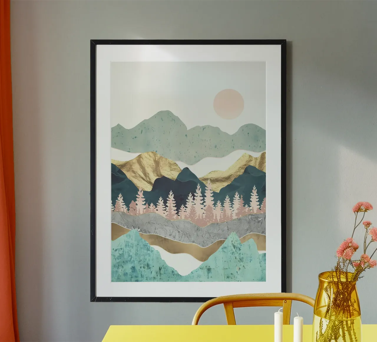 The Golden Mountains by Re hahnemühle by Albert S Jacob