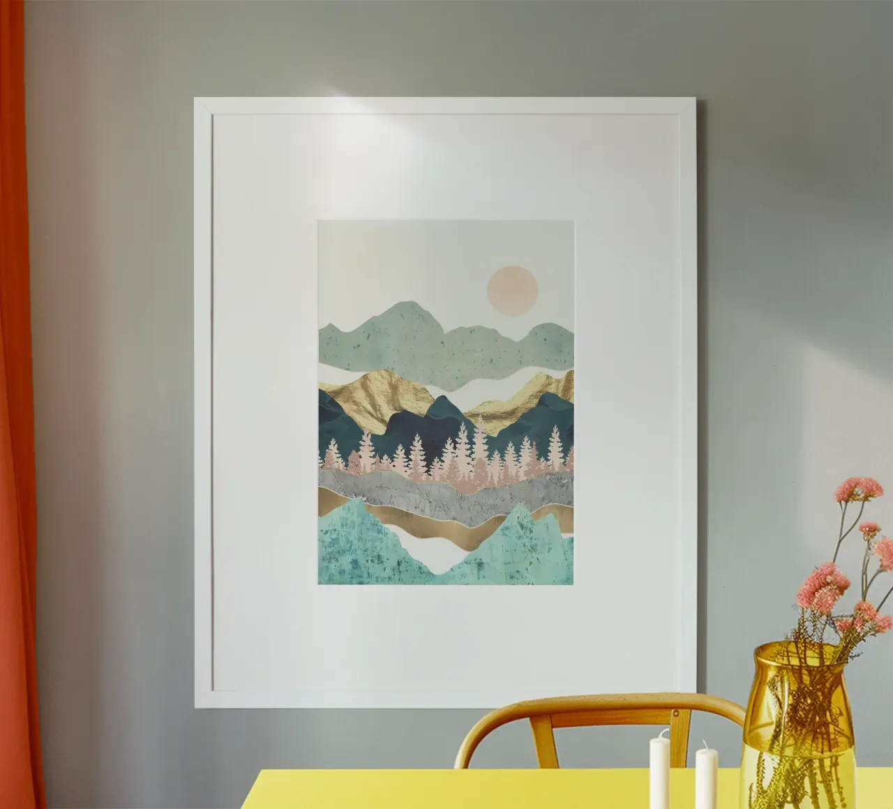 The Golden Mountains by Re hahnemühle by Albert S Jacob