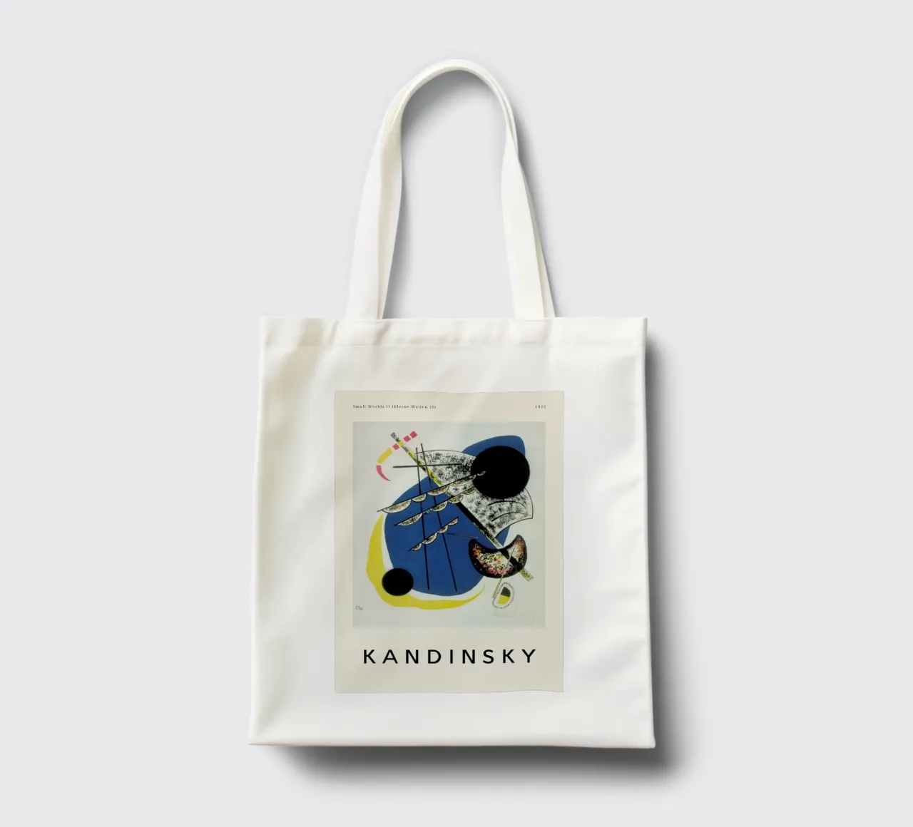 Wassily Kandinsky - Small Worlds II (Kleine Welten II) borsa in juta da ARTOTHEK