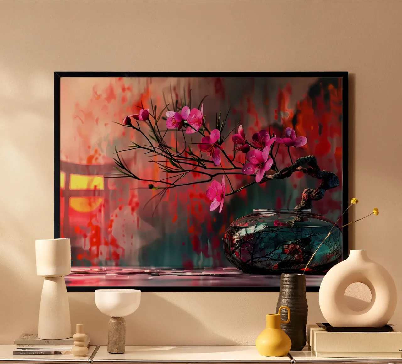 Pittura floreale poster da Rebecca Clark Wyrick