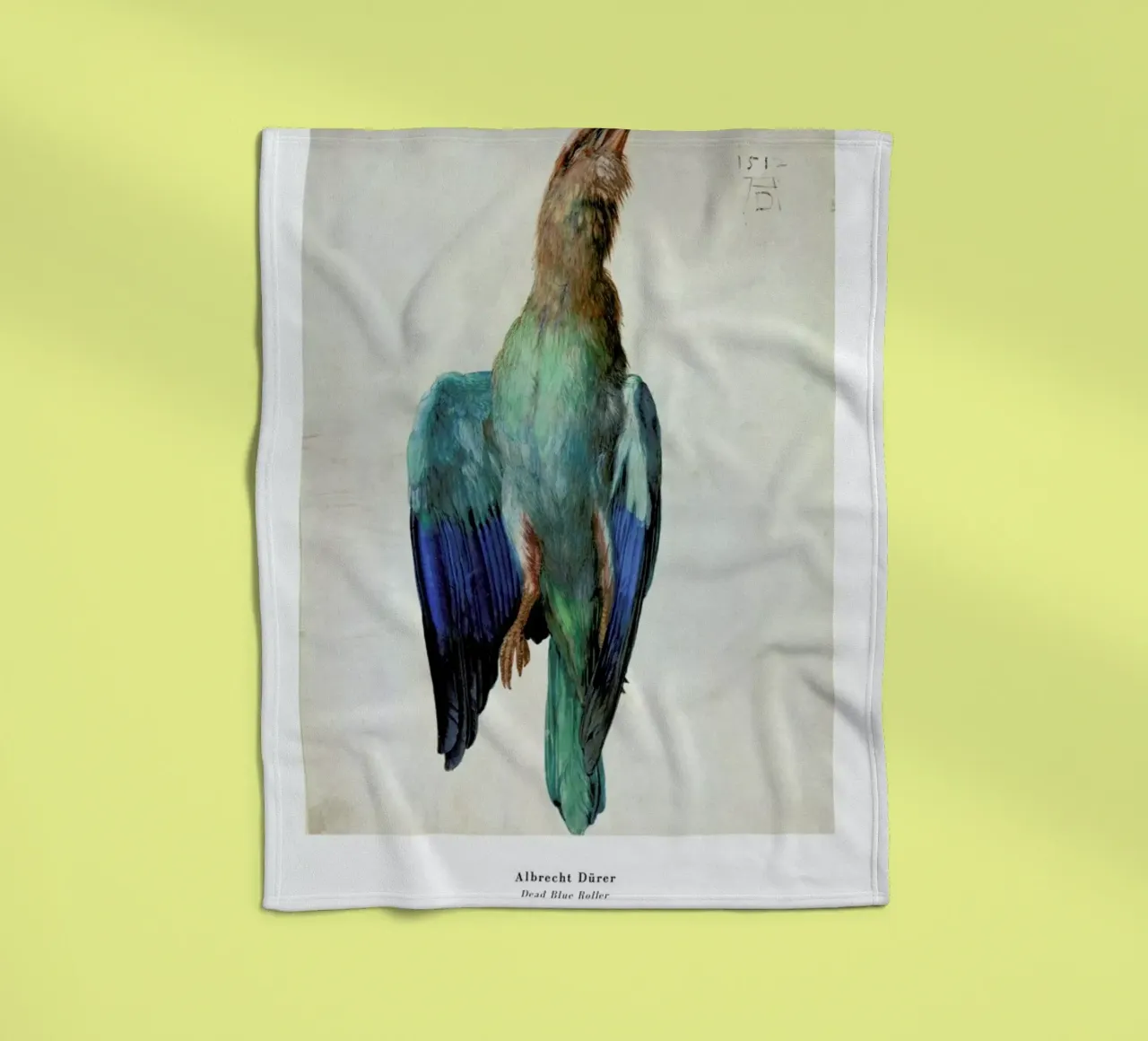 Dürer - Dead Blue Roller coperta in pile da ARTOTHEK