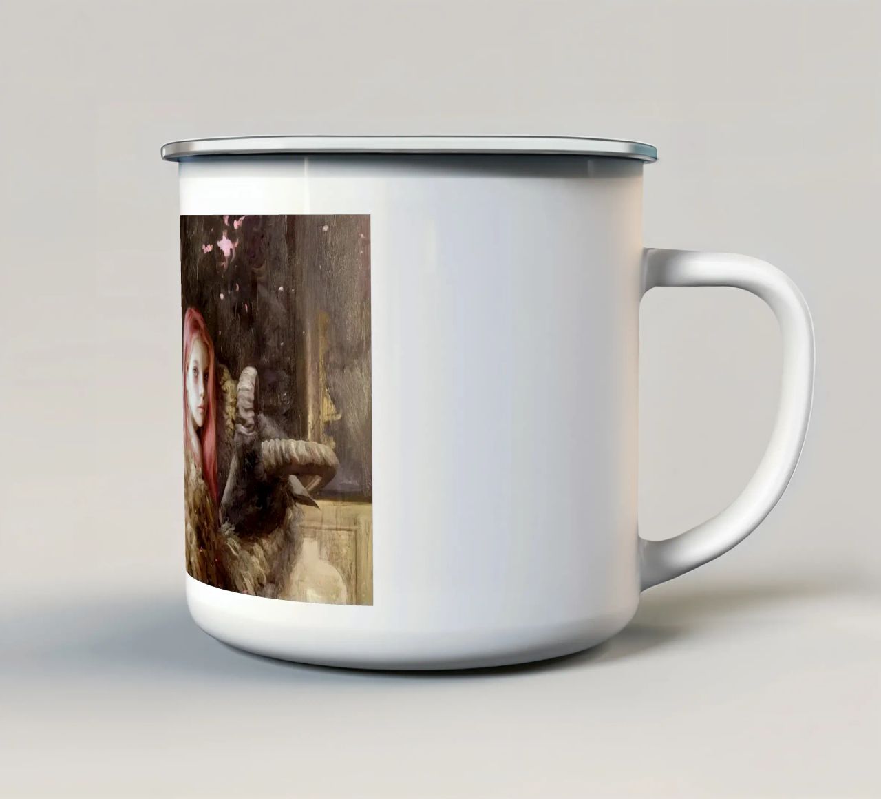 Guillermo Lorca The Ram tazza in smalto da Birgitart