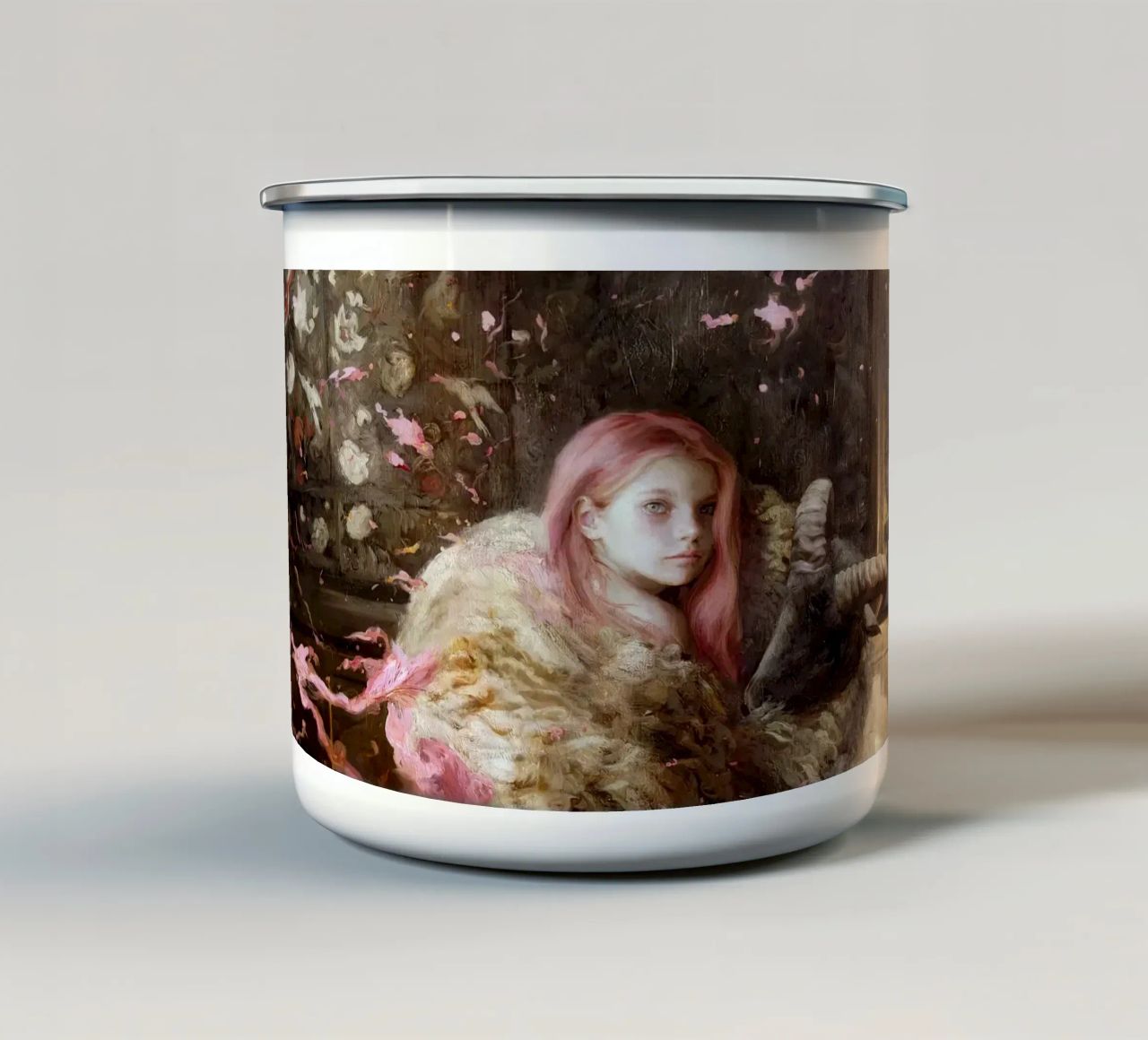 Guillermo Lorca The Ram tazza in smalto da Birgitart