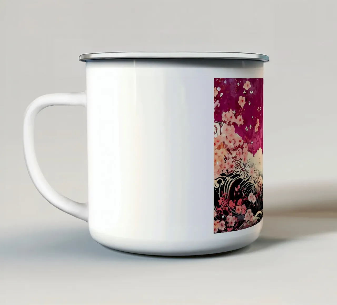 Poster tazza in smalto da Rebecca Clark Wyrick