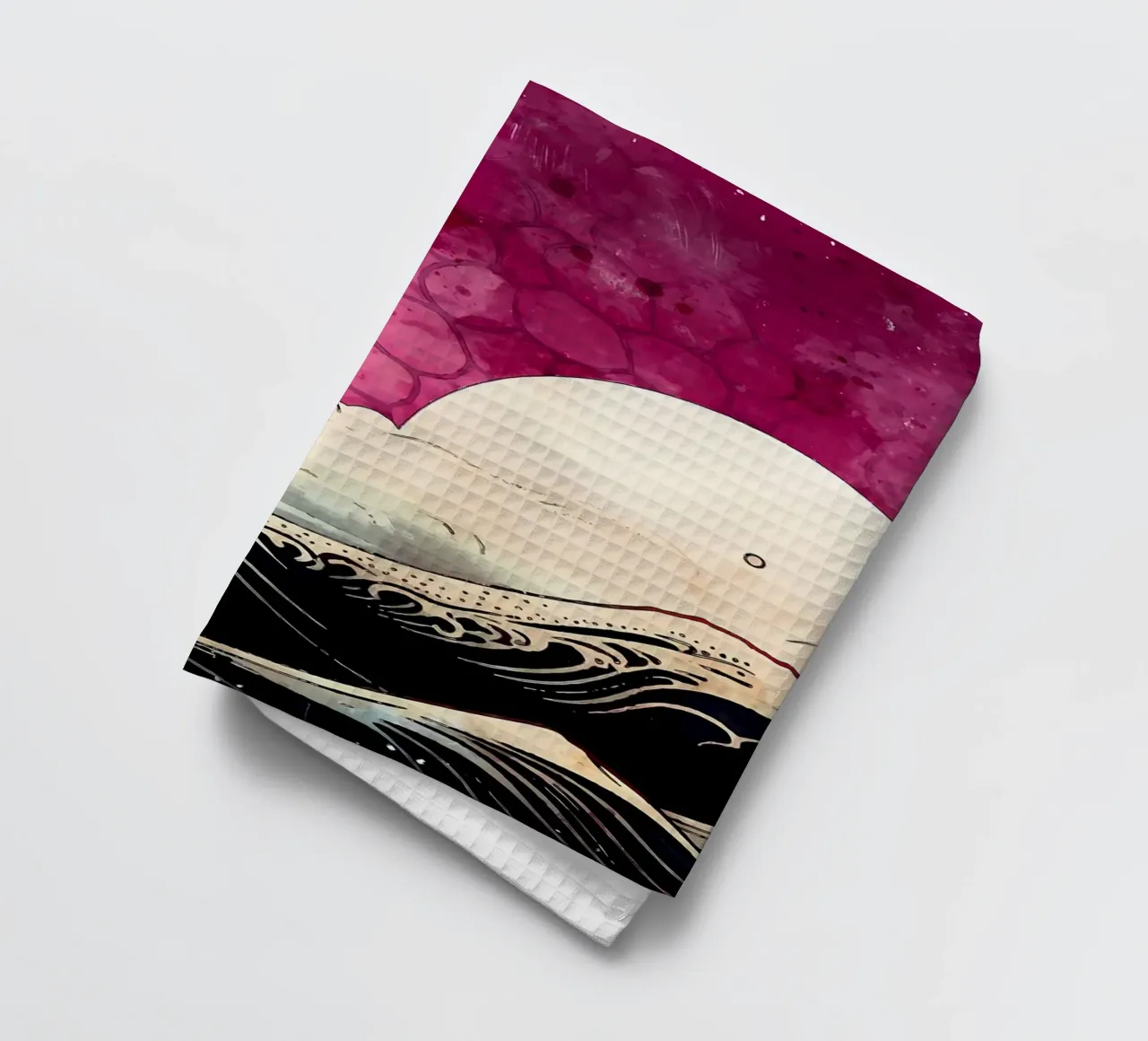 Poster tea towel by Rebecca Clark Wyrick
