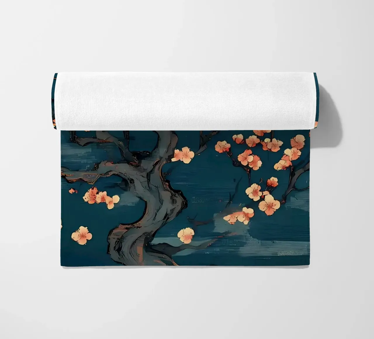 Fiori di ciliegio e luna telo mare da Rebecca Clark Wyrick
