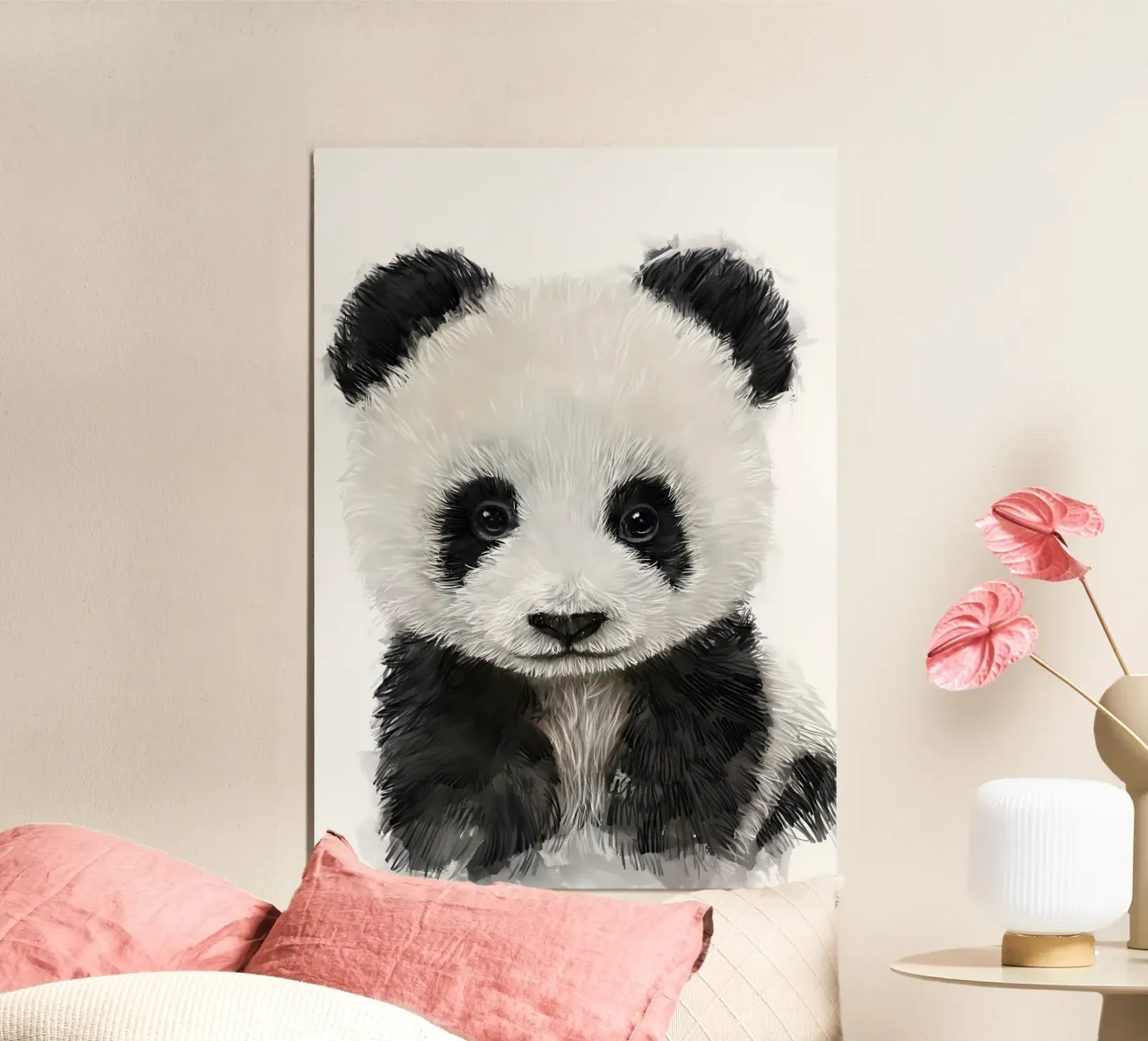 Ritratto di panda carino poster da James M Coyle