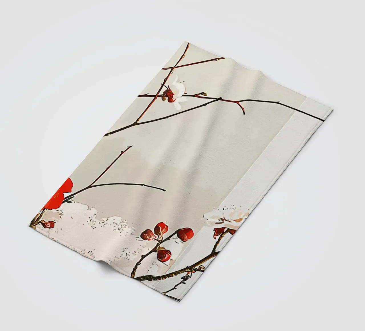 Giappone Fiori di ciliegio coperta in pile da Rebecca Clark Wyrick