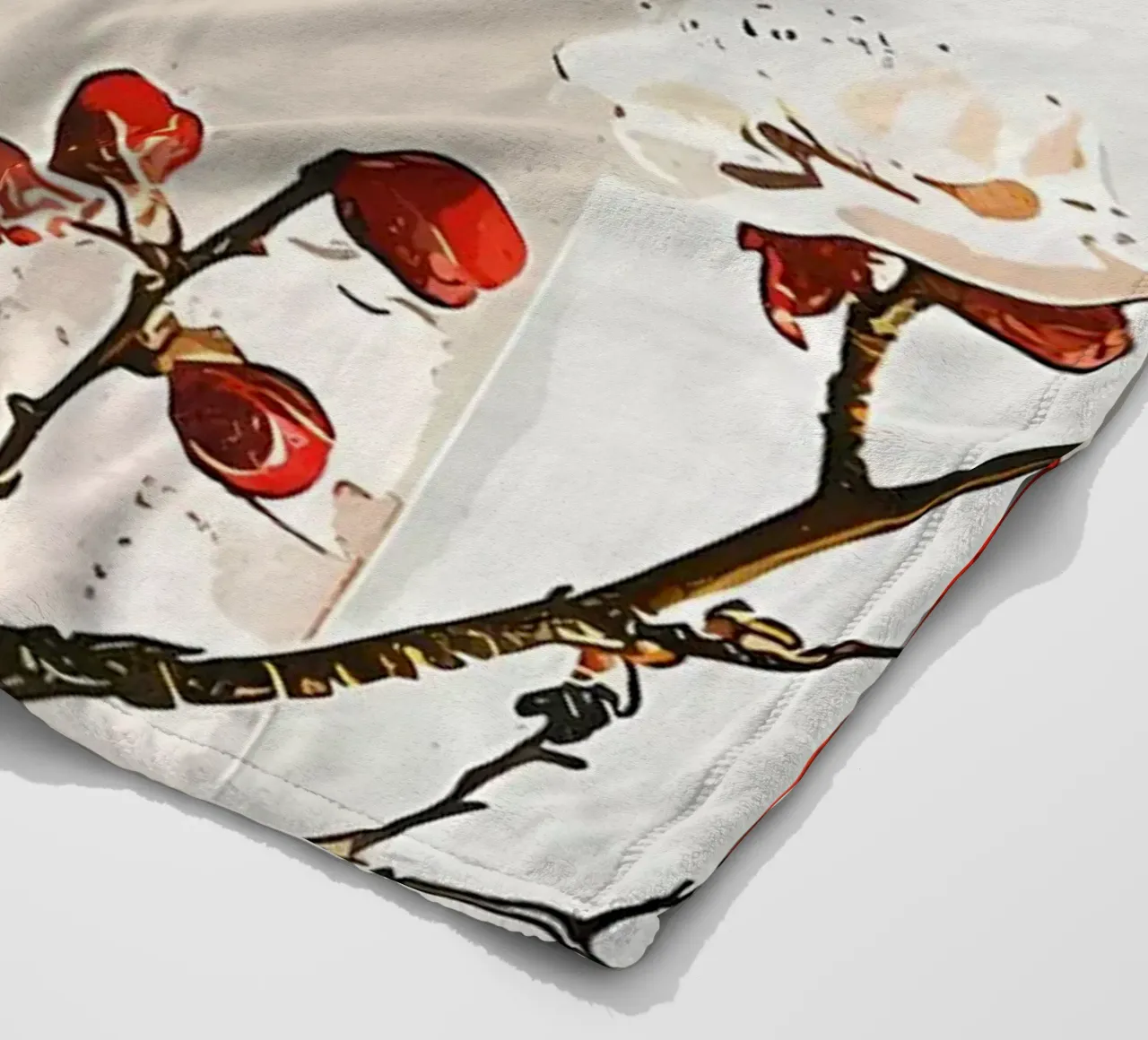 Giappone Fiori di ciliegio coperta in pile da Rebecca Clark Wyrick