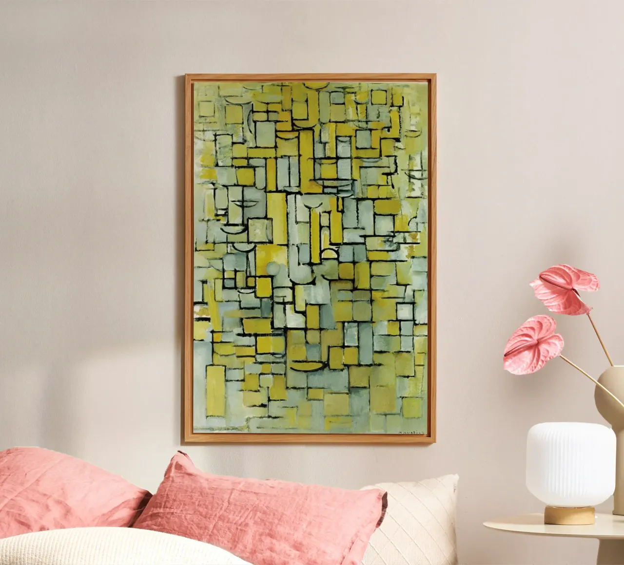 Mondrian - Komposition alluminio dibond da ARTOTHEK