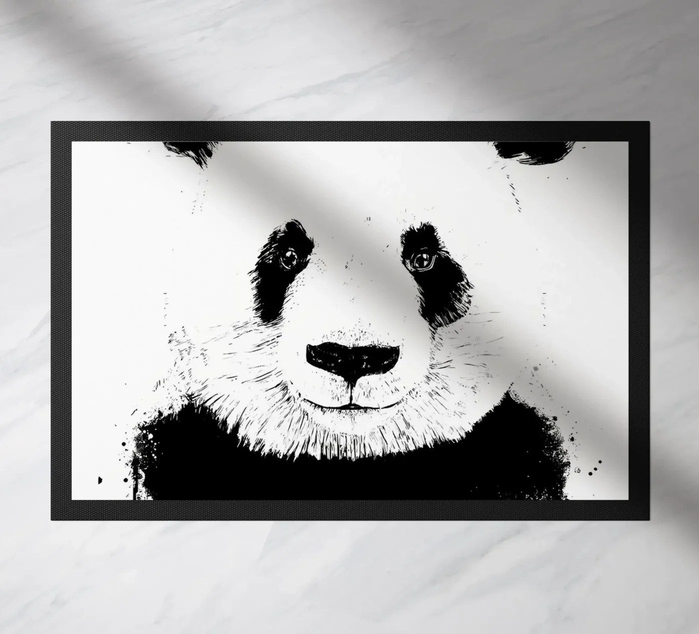 panda doormat by James M Coyle