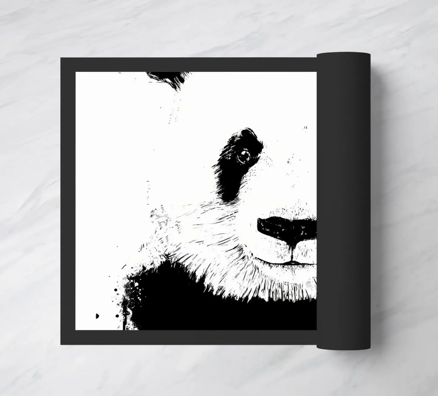 Panda Fußmatte von James M Coyle