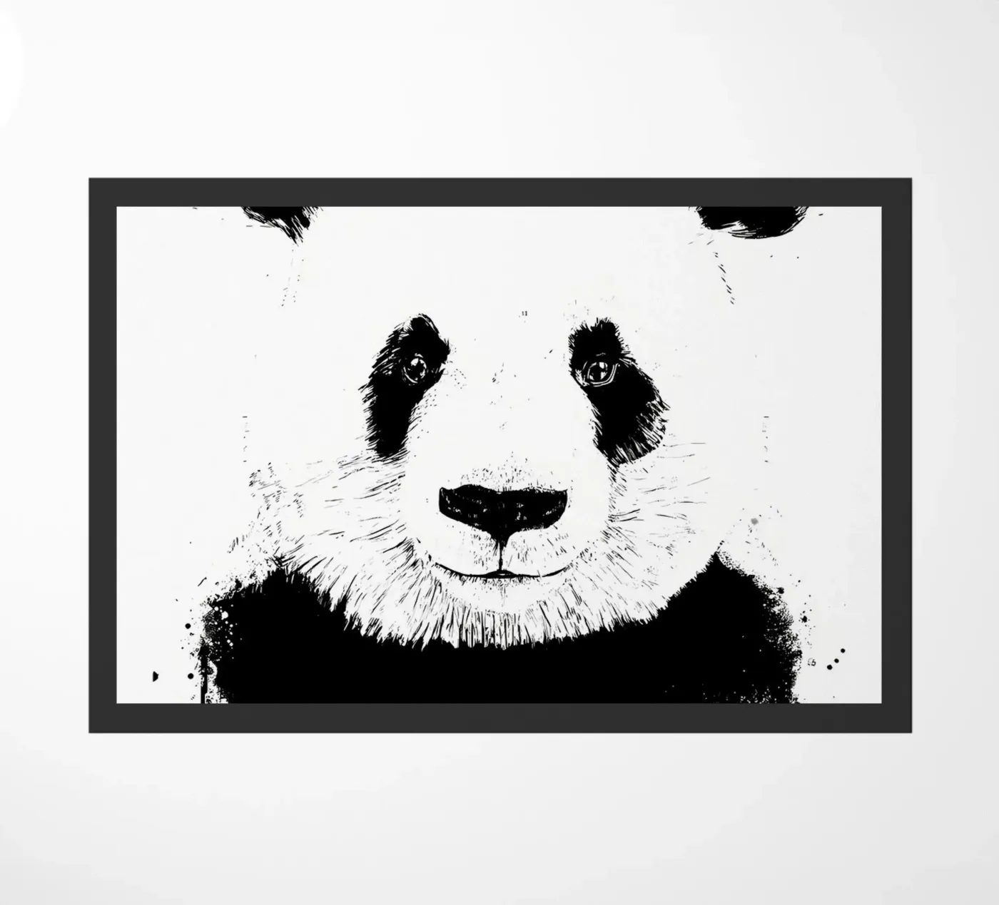 panda doormat by James M Coyle
