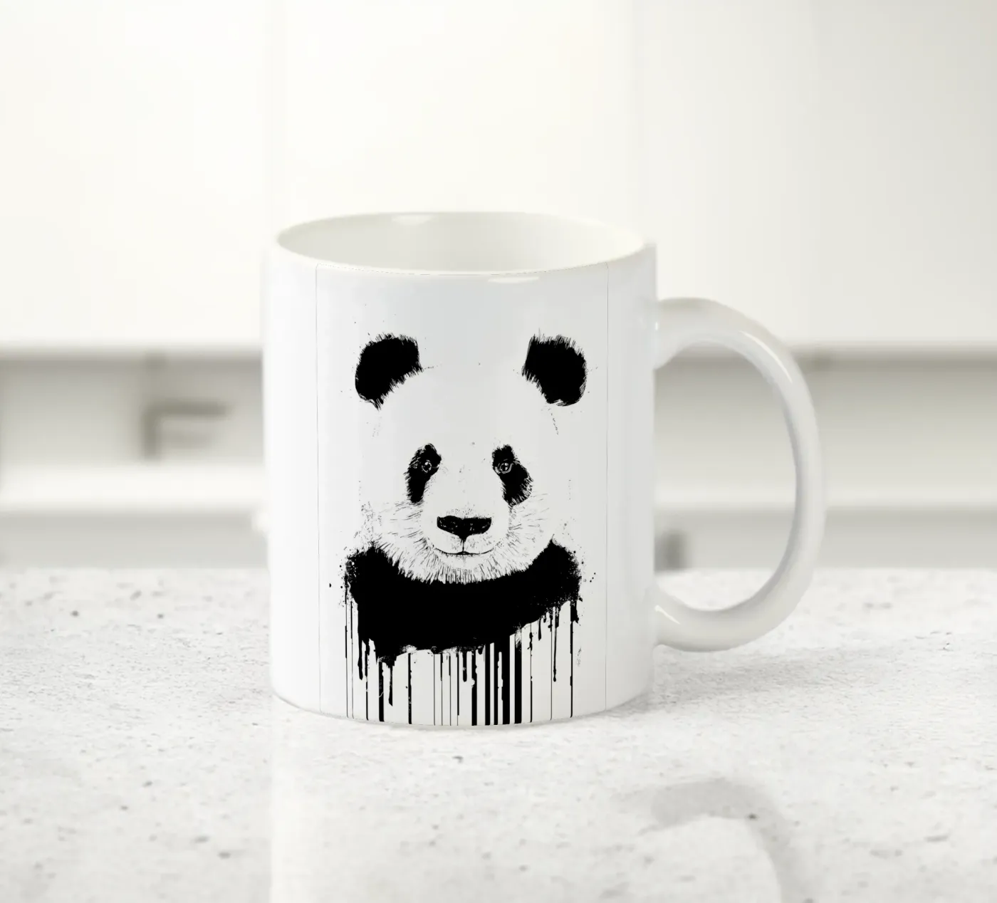 panda ceramic mug by James M Coyle