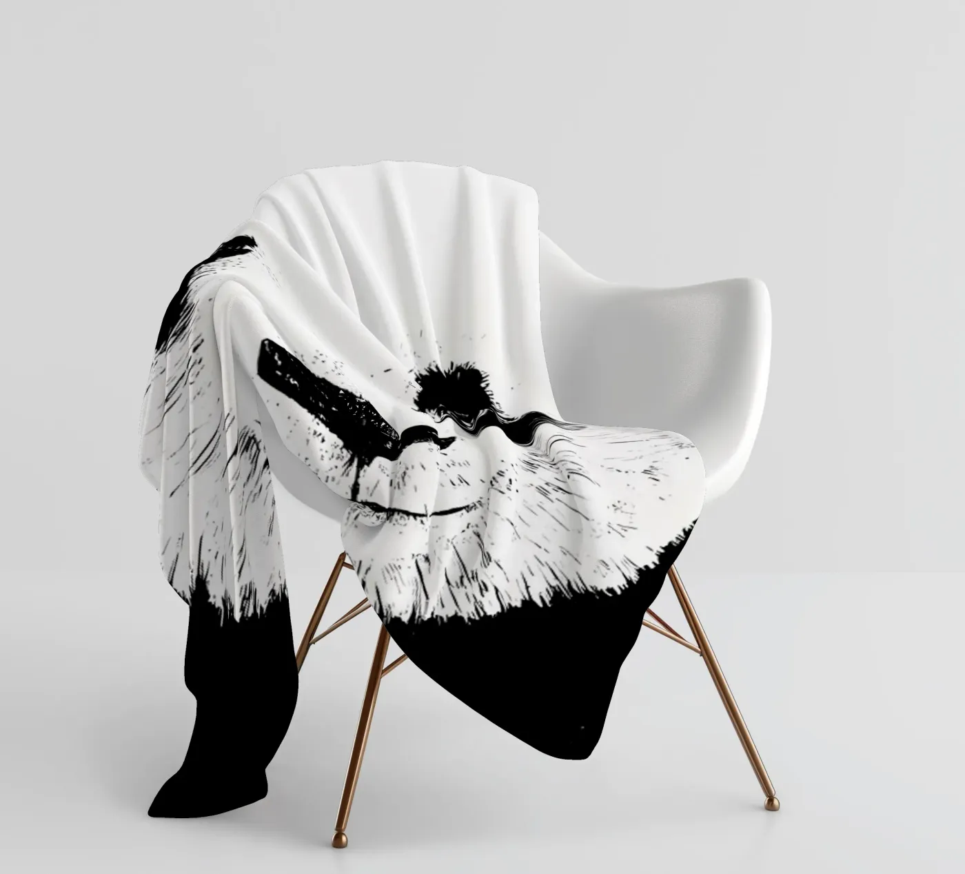 Panda Fleecedecke von James M Coyle