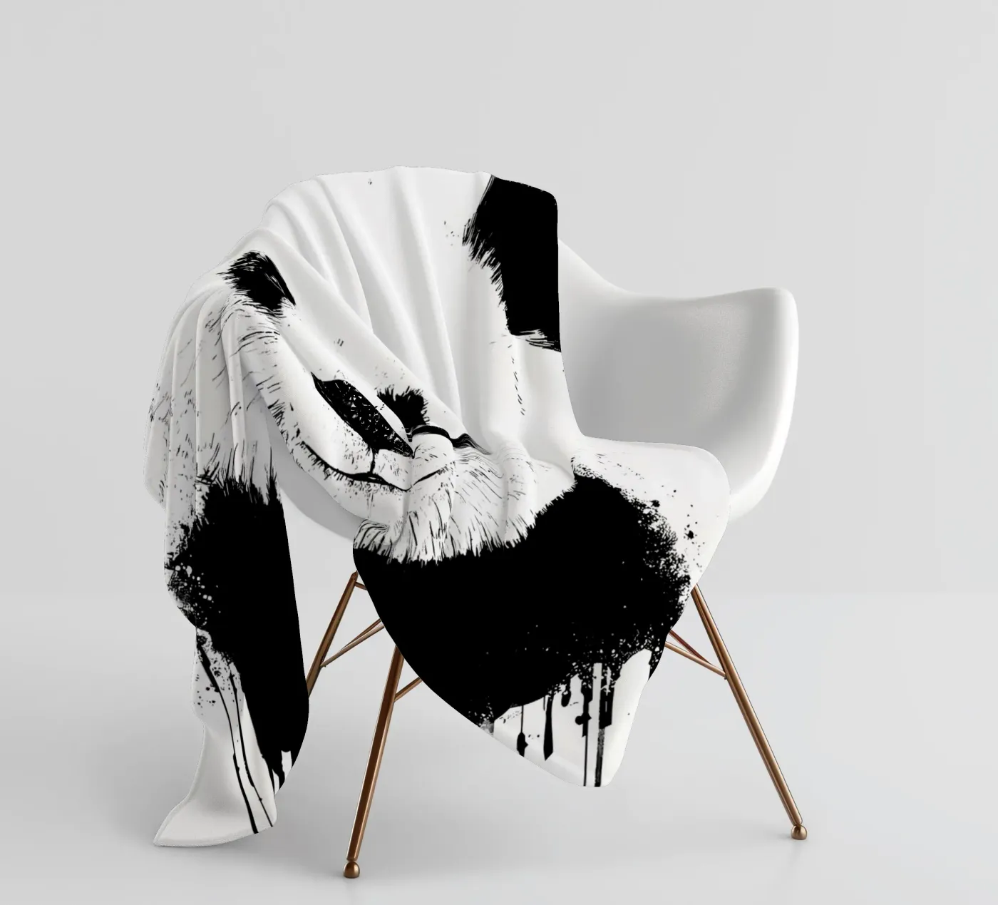 panda fleece blanket by James M Coyle