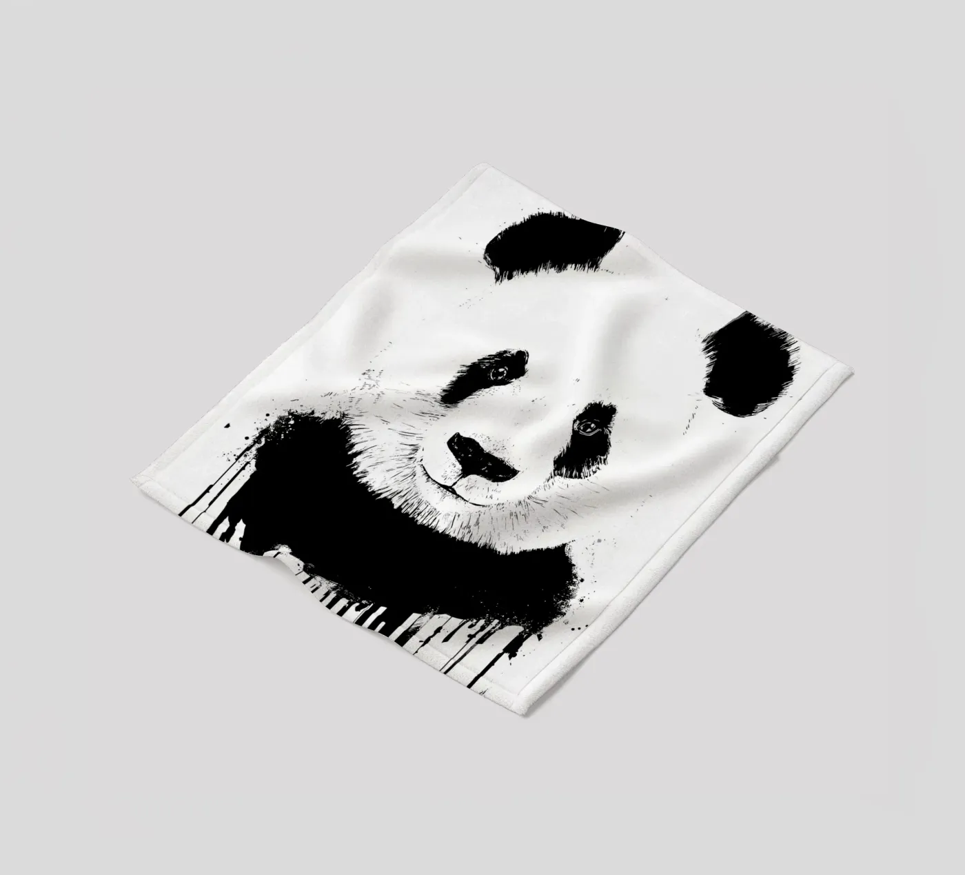 panda fleece blanket by James M Coyle