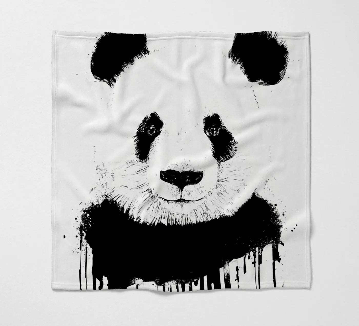 panda fleece blanket by James M Coyle