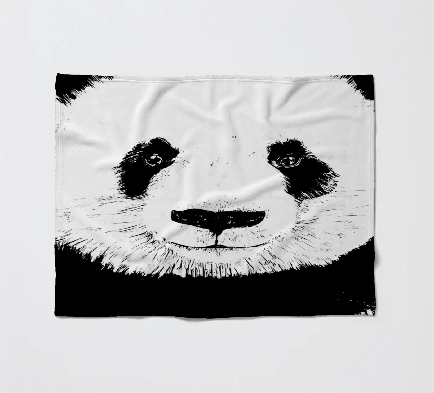 panda fleece blanket by James M Coyle
