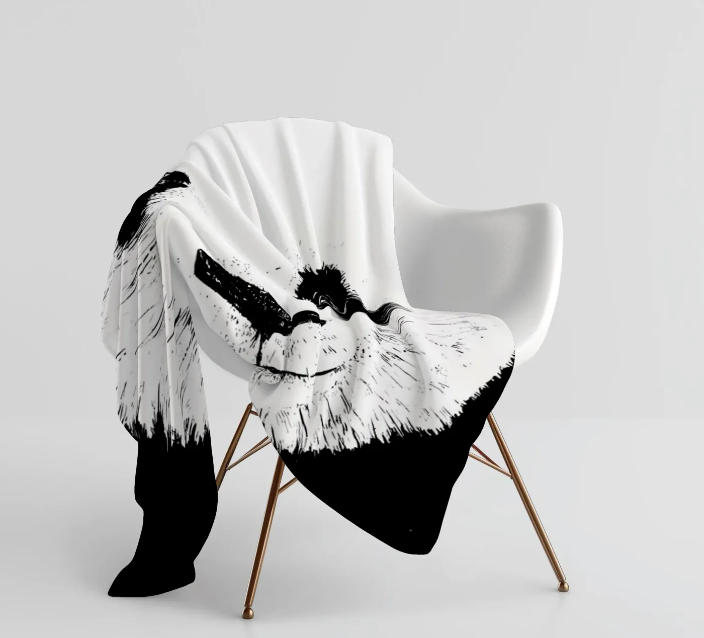 Panda Fleecedecke von James M Coyle