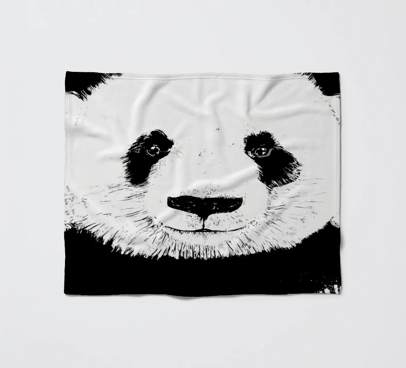 panda fleece blanket by James M Coyle