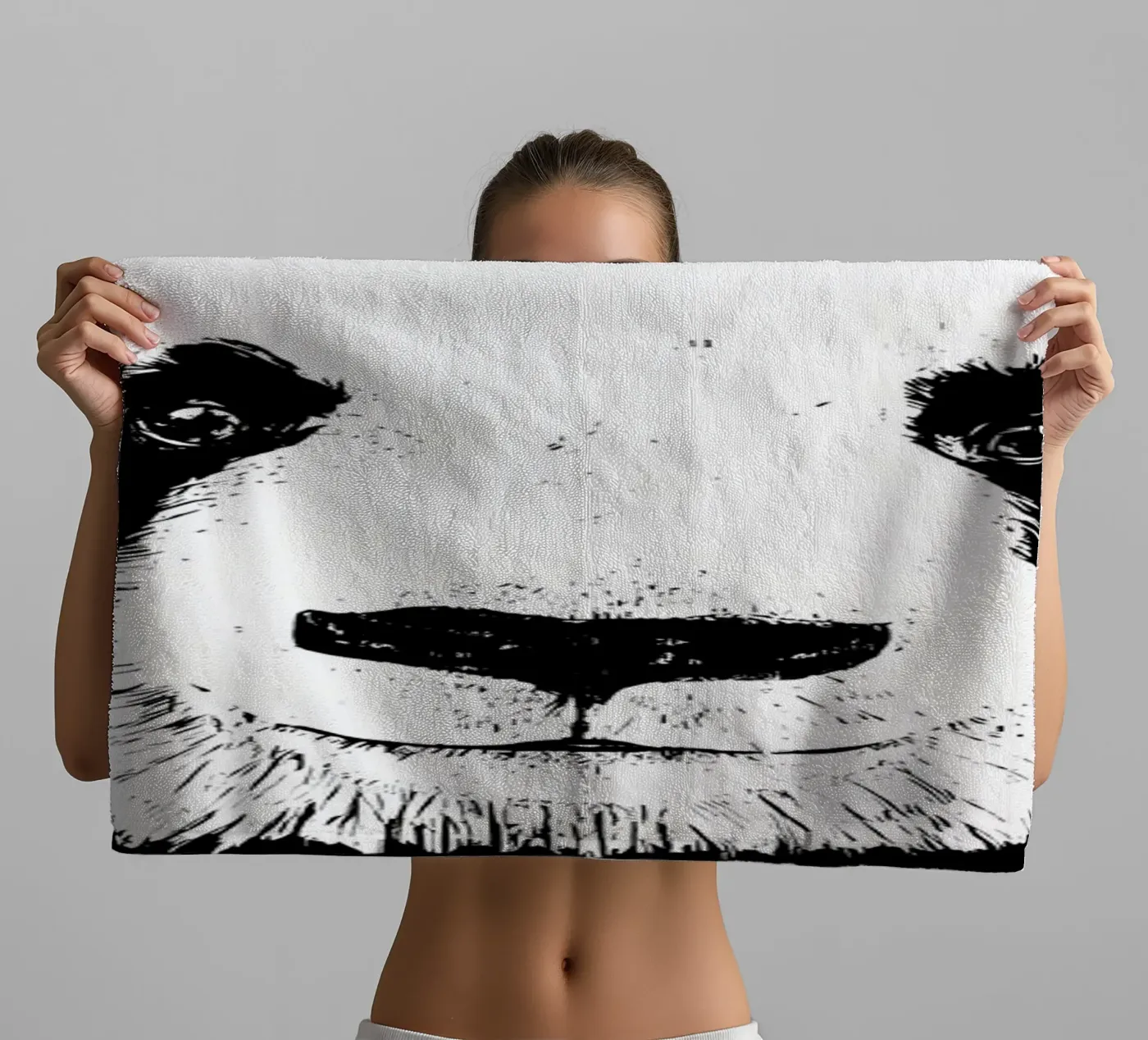 panda badhanddoek van James M Coyle