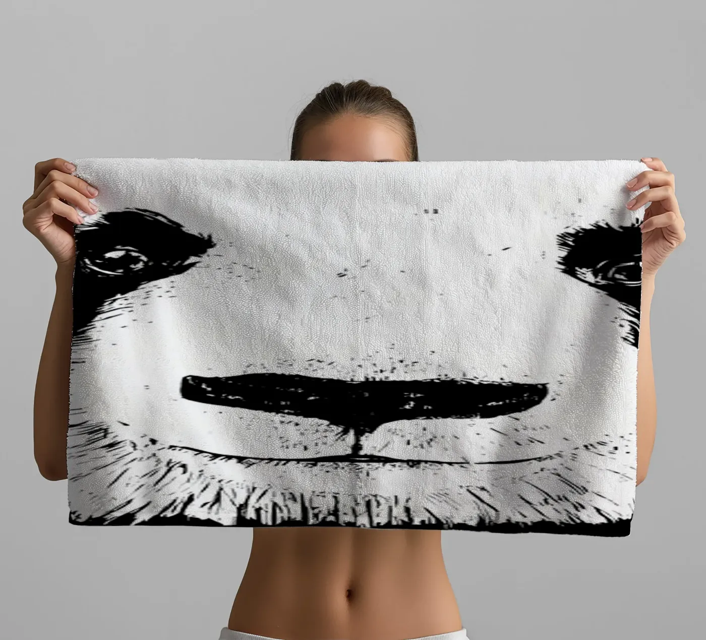 panda badhanddoek van James M Coyle