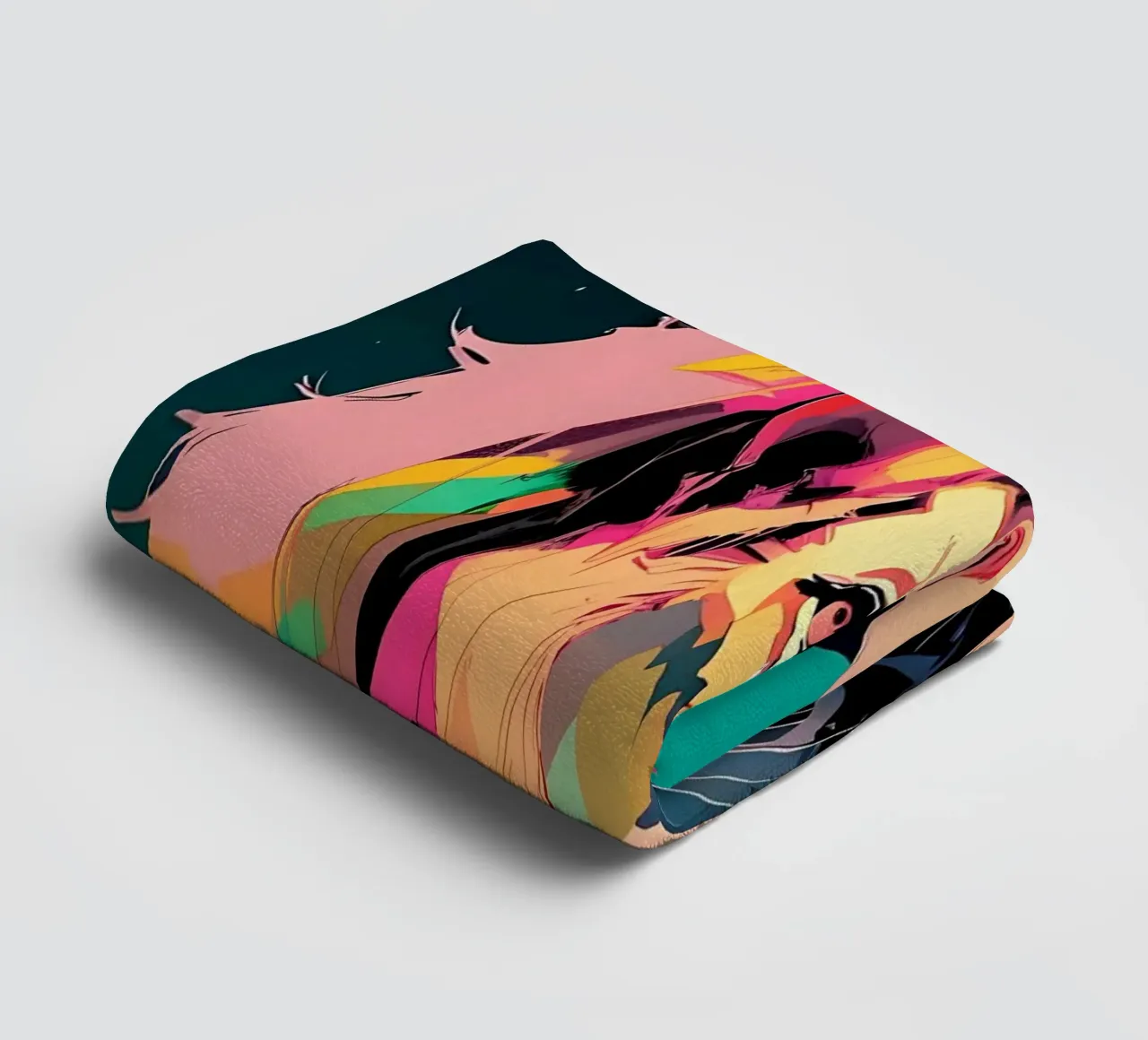 Stile_leone_D_1 asciugamano da bagno da Tierisch bunt by LK
