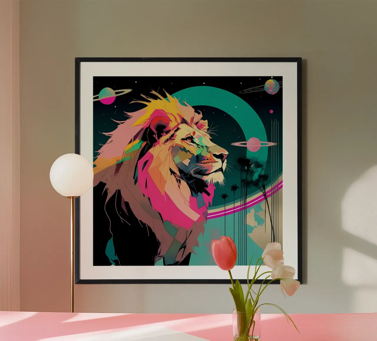 Stile_leone_D_1 poster da Tierisch bunt by LK